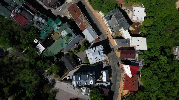 Aerial view of Sofia Square and Mykhailivska Square — Stock Photo, Image