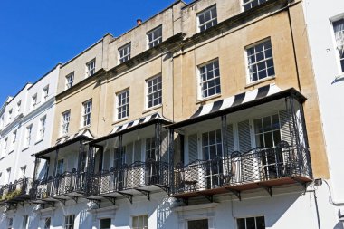 Sion Hill, Clifton, Bristol, İngiltere 'de bir teras dolusu Gürcü evi.