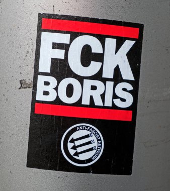 İngiltere Başbakanı Boris Johnson 'ın Weston-super-Mare, İngiltere' deki 