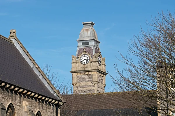Πύργος Ρολόι Του Δημαρχείου Στο Weston Super Mare Ηνωμένο Βασίλειο Εικόνα Αρχείου