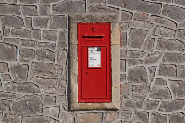 Викторианский Почтовый Ящик Уэстон Супер Маре Великобритания — стоковое фото