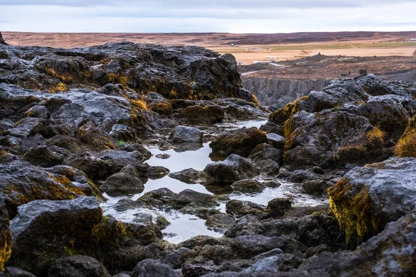 Dessus Godafoss Une Cascade Spectaculaire Dans Nord Islande — Photo