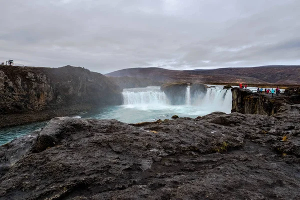 Godafoss Ένας Εντυπωσιακός Καταρράκτης Στη Βόρεια Ισλανδία — Φωτογραφία Αρχείου