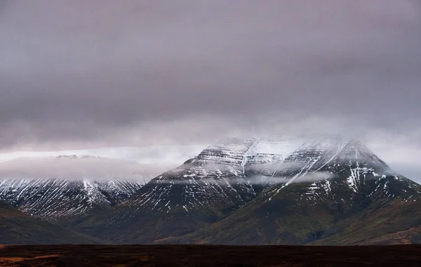 Számú Úton Haladva Észak Izlandon Keresztül Völgyek Csodálatos Hegyek Sokasága — Stock Fotó