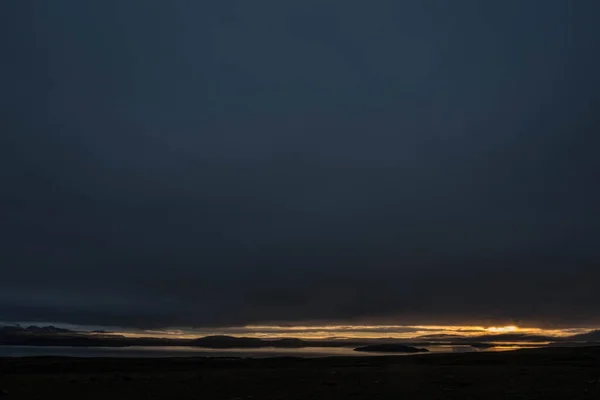 Camino Gullfoss Desde Reikiavik Islandia Maravilloso Amanecer — Foto de Stock