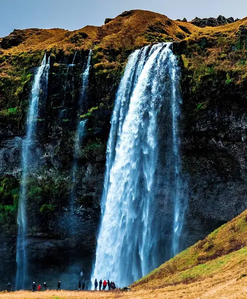 Seljalandsfoss Één Van Magische Watervallen Ijsland — Stockfoto