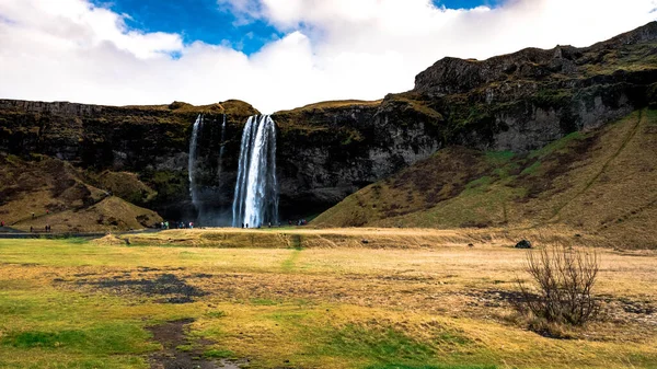 Selfjalandsfoss One Most Beautiful Waterfalls All Iceland — Stock Photo, Image