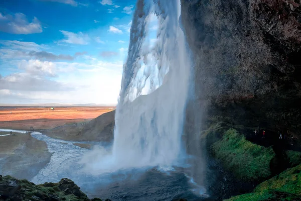 Selfjalandsfoss One Most Beautiful Waterfalls All Iceland — Stock Photo, Image