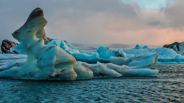 Jokulsarlon Den Frusna Lagunen Södra Island — Stockfoto