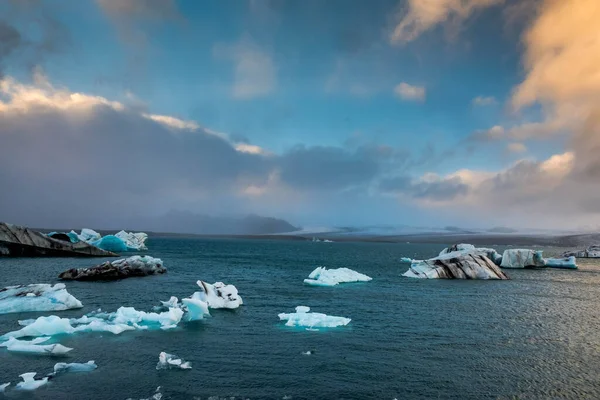 Jokulsarlon Fagyasztott Lagúna Dél Izlandon — Stock Fotó