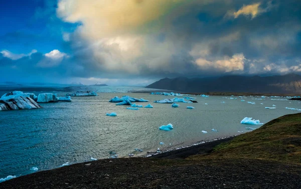 Jokulsarlon Mrożona Laguna Południowej Islandii Obrazek Stockowy