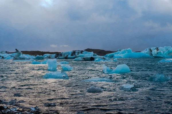 Jokulsarlon Den Frusna Lagunen Södra Island — Stockfoto