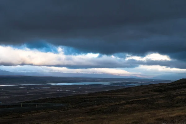 Egilsstadir Восточной Исландии Рассвете — стоковое фото