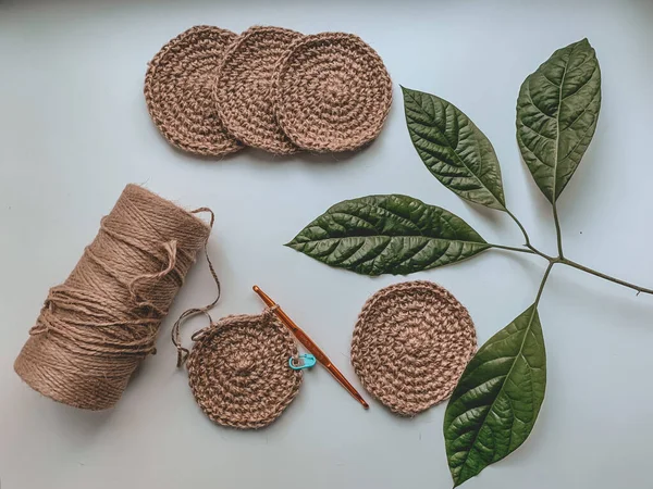 Crochet Décor Maison Est Faite Vos Propres Mains Décoration Artisanat — Photo