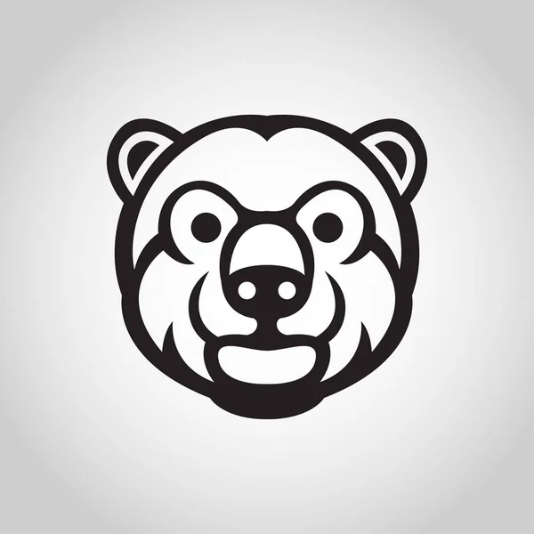 Bear Vector Logo Icon Illustration — Stock Vector
