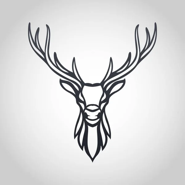 Deer Vector Logo Icon Illustration — Stock Vector