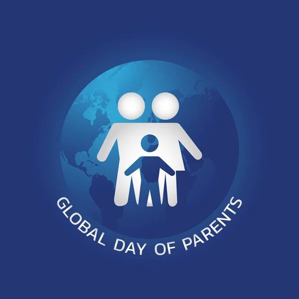 Παγκόσμια Ημέρα Γονέων Εικονογράφηση Διανύσματος — Διανυσματικό Αρχείο