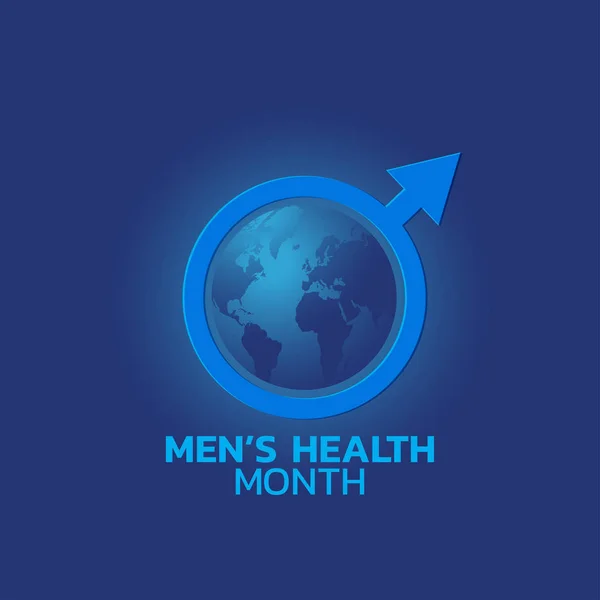 Ícone Logotipo Mês Saúde Dos Homens — Vetor de Stock