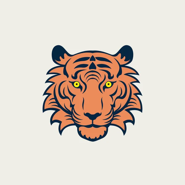 Τίγρη Διανυσματικά Εικονογράφηση Εικόνα Λογότυπο — Διανυσματικό Αρχείο
