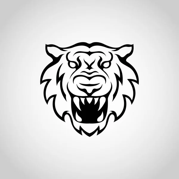 Ilustración Del Logotipo Del Vector Del Tigre — Vector de stock