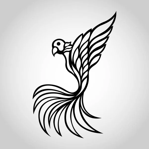 Vogel Vleugel Vector Logo Pictogram Illustratie — Stockvector