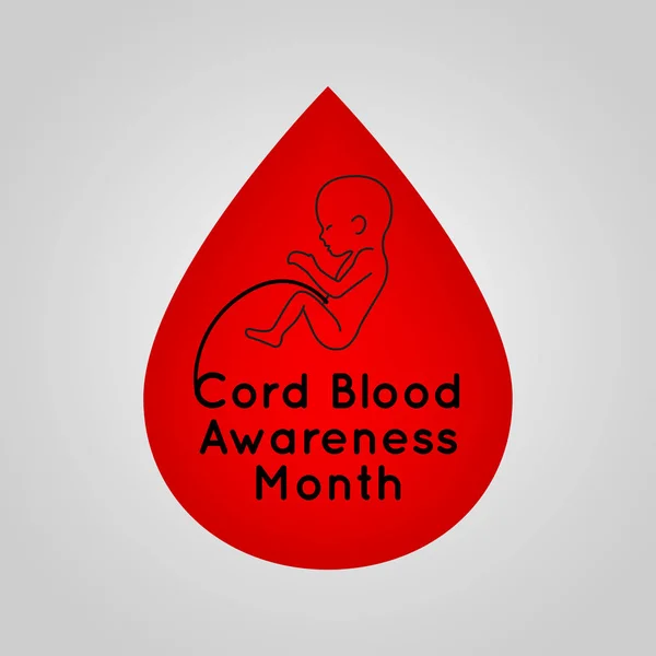 Przewód Krwi Awareness Month Wektor Logo Ikona Ilustracja — Wektor stockowy