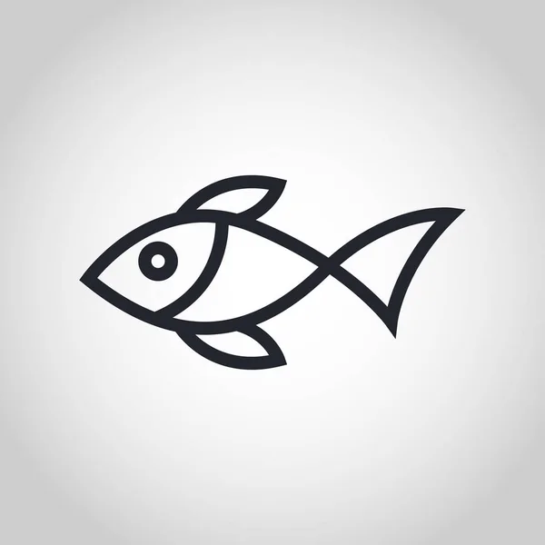 Ilustración Del Logotipo Del Vector Pescado — Vector de stock