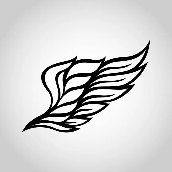 翼ベクトルのロゴ アイコン イラスト — ストックベクタ