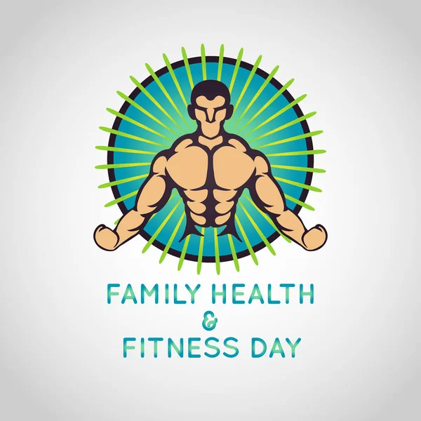 Saúde Família Fitness Day Vetor Logotipo Ícone Ilustração —  Vetores de Stock