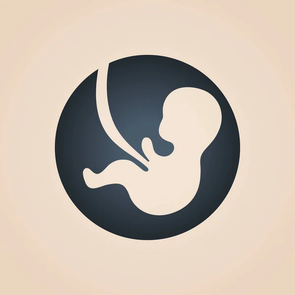 Baby Pictogram Logo Ontwerp Vectorillustratie — Stockvector