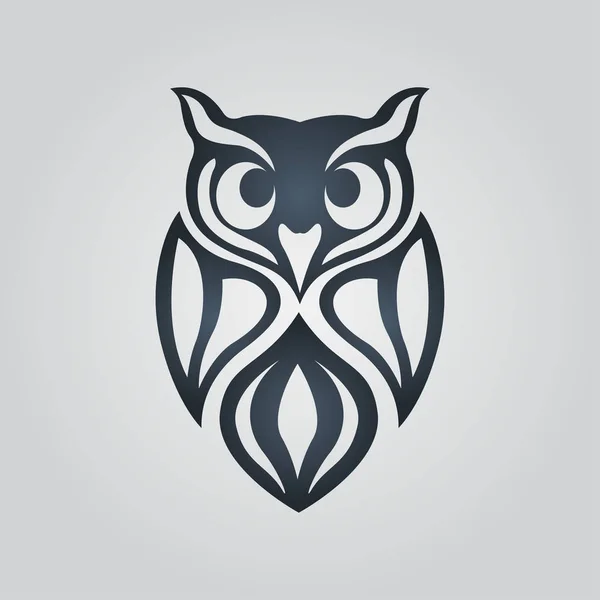 Conception icône logo hibou, illustration vectorielle — Image vectorielle