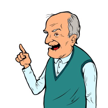 gülümseyen yaşlı adam