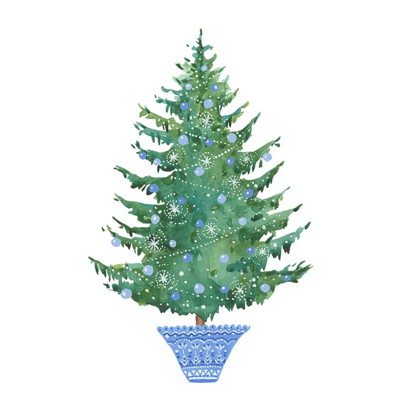 Christmas holiday tree — Stock Photo, Image