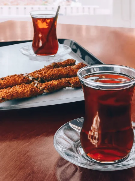 Turkish tea Close-up photo