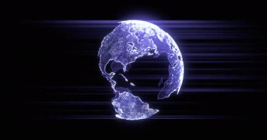 Dünya animasyon kavramı arka plan döngüsü