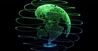 Dünya animasyon arkaplan döngüsünü kavra