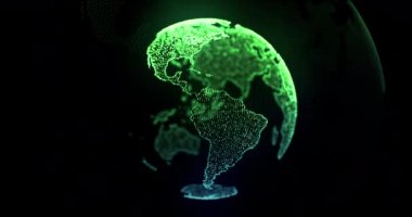 Dünya animasyon arkaplan döngüsünü kavra