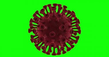 Coronavirus covid-19 arkaplan döngüsünün animasyonu