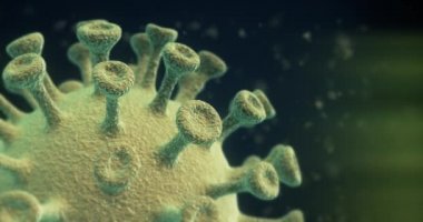 Coronavirus animasyon kavramı arka plan döngüsü