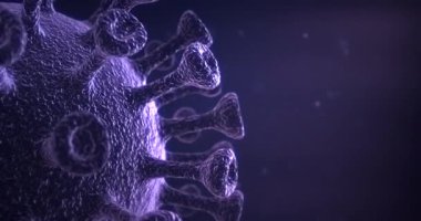 Coronavirus animasyon kavramı arka plan döngüsü
