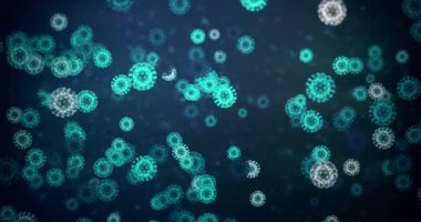 Coronavirus animasyon kavramı arka plan döngüsü