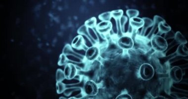 Coronavirus animasyon kavramı arka plan döngüsü