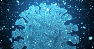 Coronavirus animasyon kavramı arka plan döngüsü