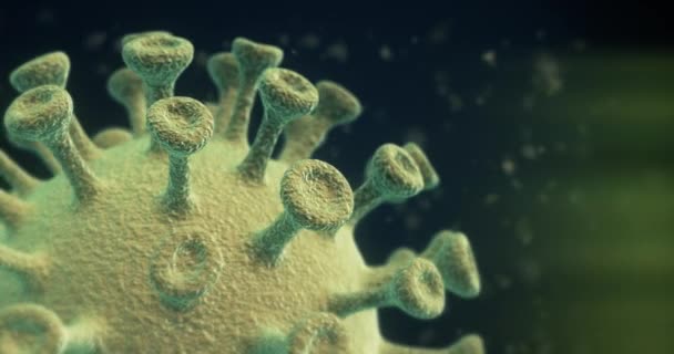 Coronavirus Animation Έννοια Βρόχο Φόντου — Αρχείο Βίντεο