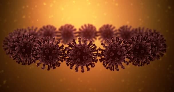 Concepto Animación Coronavirus Bucle Fondo — Vídeo de stock