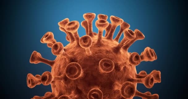 Coronavirus Animação Conceito Fundo Loop — Vídeo de Stock