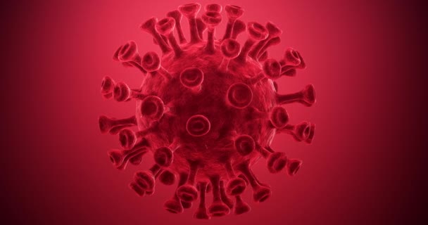 Concepto Animación Coronavirus Bucle Fondo — Vídeos de Stock