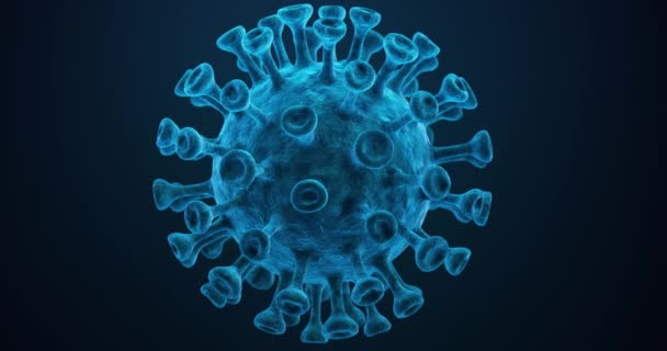 Coronavirus Animazione Concetto Sfondo Loop — Video Stock