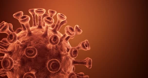 Coronavirus Animazione Concetto Sfondo Loop — Video Stock