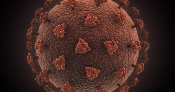 コロナウイルスのアニメーションコンセプトの背景ループ — ストック動画
